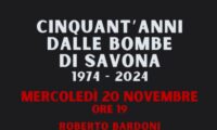  50 ANNI DALLE BOMBE DI SAVONA 1974/2024 

